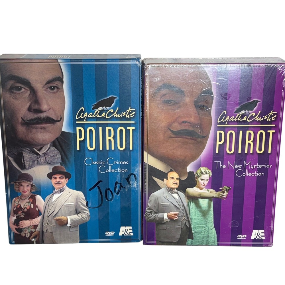 Agatha Christie Poirot Classic Crimes &‎ New Mysteries 8 Film DVD Set A&E